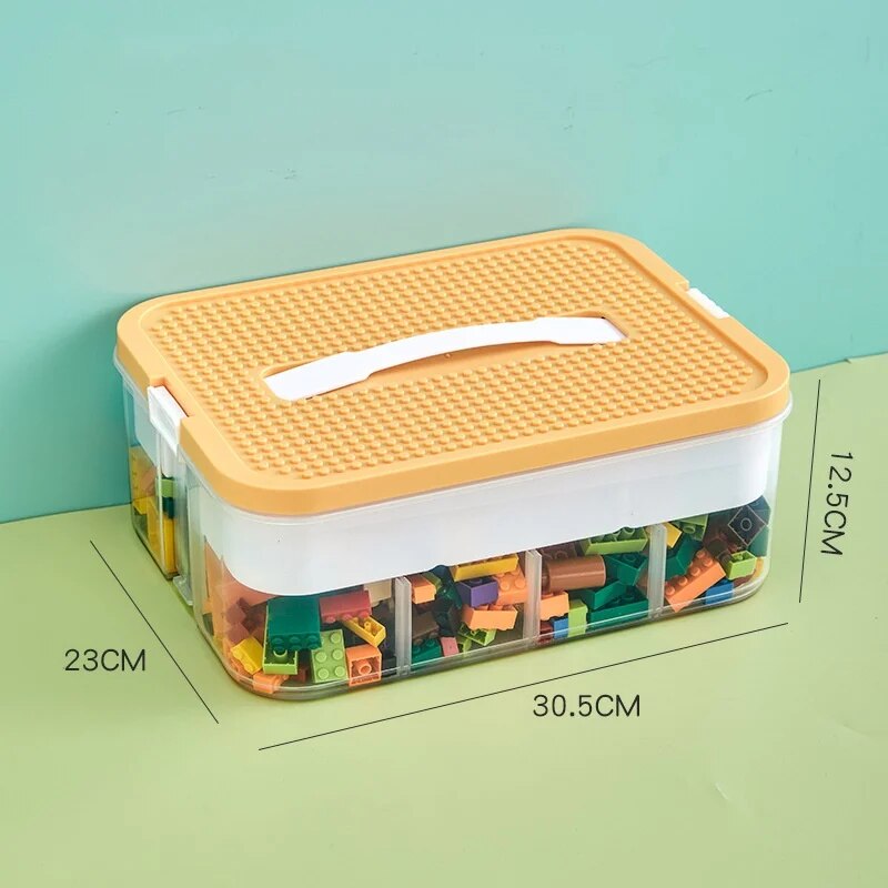 Building Blocks Storage Box with Compartments Storage