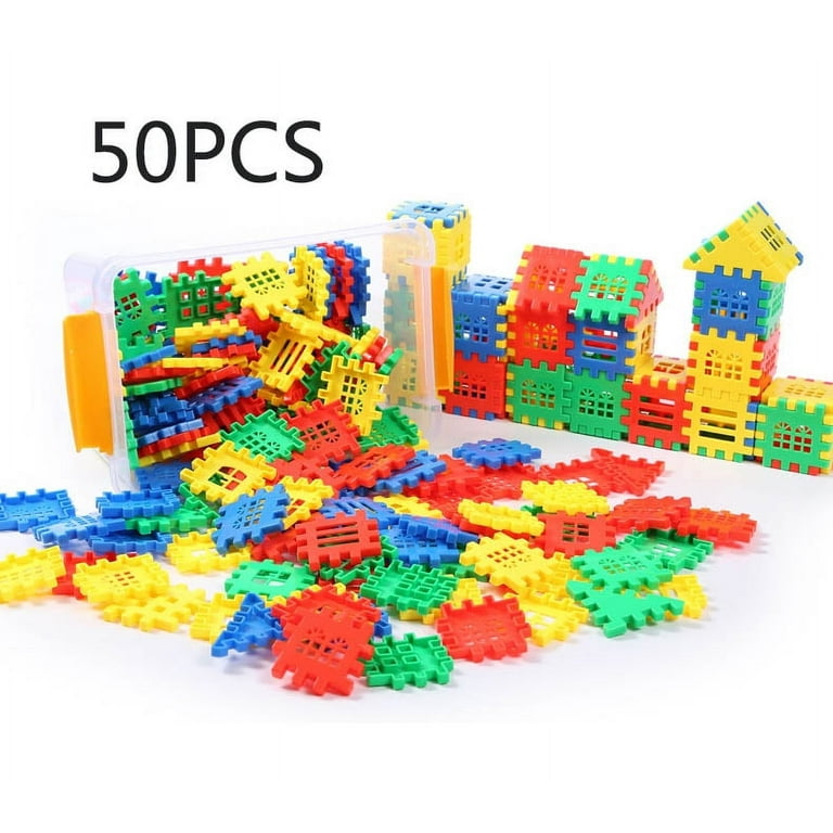 Building Blocks Tiles Early Development and Educational Toys Color Sensory Toys Educational Building Sets Toys for Toddlers Boys and Girls 50