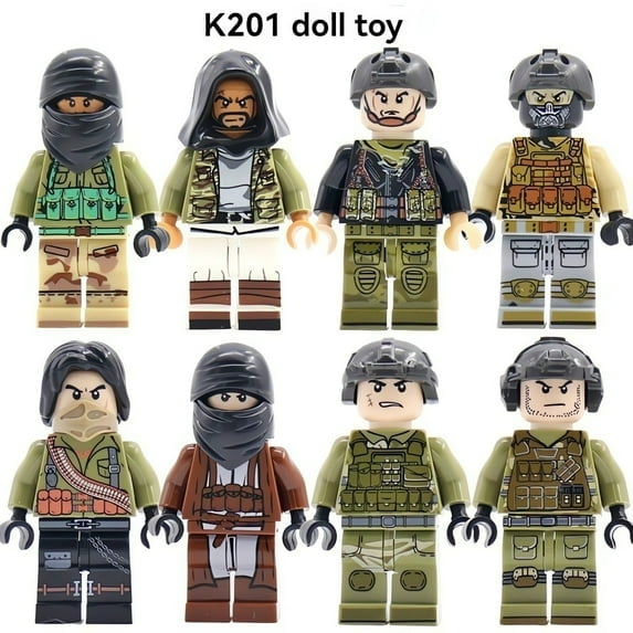 Building Blocks Toy Soldier and Bandit Minifigure Assault Squad Small Particle DIY Building Blocks Children s Assembly Toy Boys Birthday Gift