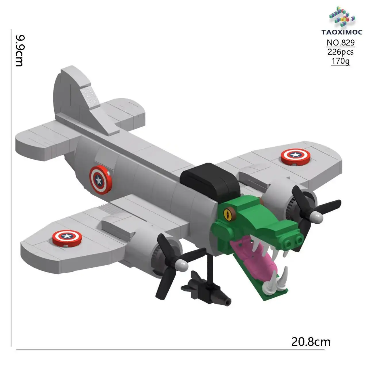 Italian Brainrot Figurines Tung Sahur - Set D'Animaux Italiens