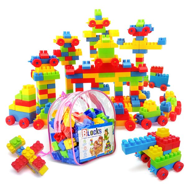 Building Blocks for Toddlers, 130PCS Kids Blocks Educational Assembly