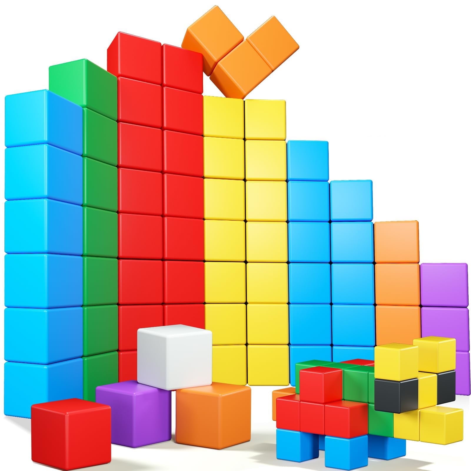 Building Blocks Toys for 1 2 3 Toddlers Educational Toys for Ages 3-6 Years Old, Sensory Toys for 3 4 5 6 7 8+ Years Old Boys Girls Christmas Birthday Gift (32 pcs)