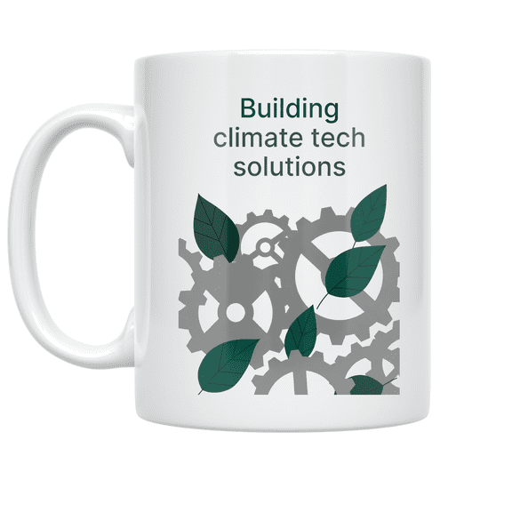 Building Climate Tech Solutions - Eco-Conscious Innovator - 11 oz Ceramic Coffee Mug