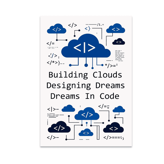 Building Clouds Designing Dreams In Code - Tech Enthusiast - 13x19 Poster Print