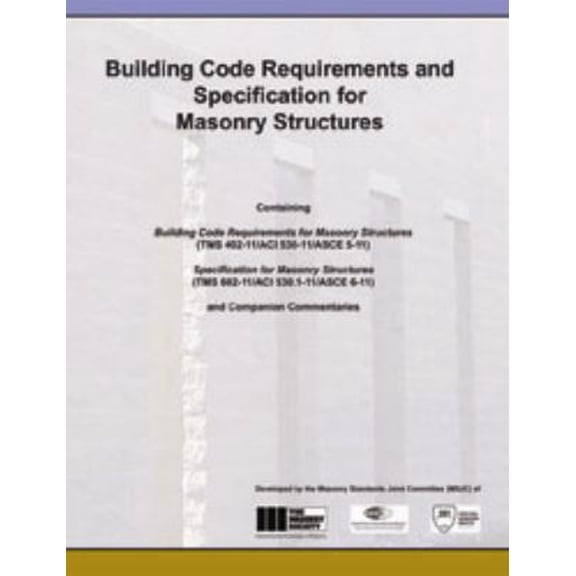 Pre-Owned Building Code Requirements and Specification for Masonry Structures (Paperback) 1929081367 9781929081363