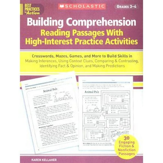 Pre-Owned Building Comprehension: Crosswords, Mazes, Games, and More to Build Skills in Making Inferences, Using Context Clues, Comparing & Contrasting, (Paperback) 0439365333 9780439365338