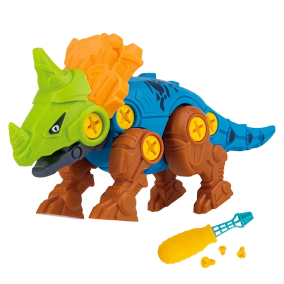 Building & Construction Toys Educational Take Apart Dinosaur Building Block Set for Boys and Girls DIY Assemble Robot with 4 Pack Plus Size Construction Kit