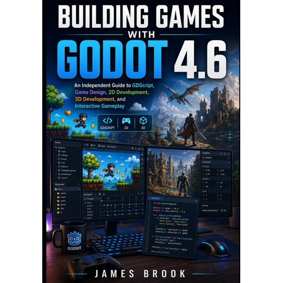 Building Games with Godot 4.6: An Independent Guide to GDScript, Game Design, 2D Development, 3D Development, and Intera, (Paperback)