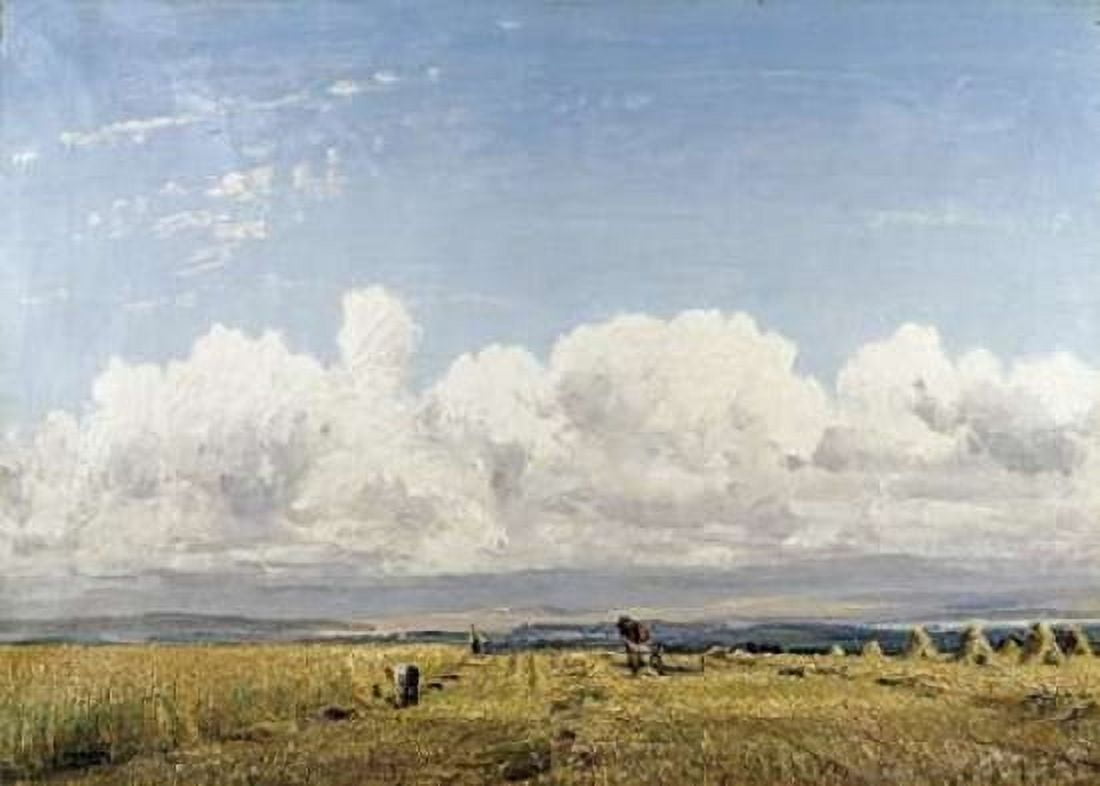 Building Haystacks Canvas Art - William Page Atkinson Wells (20 x 28)
