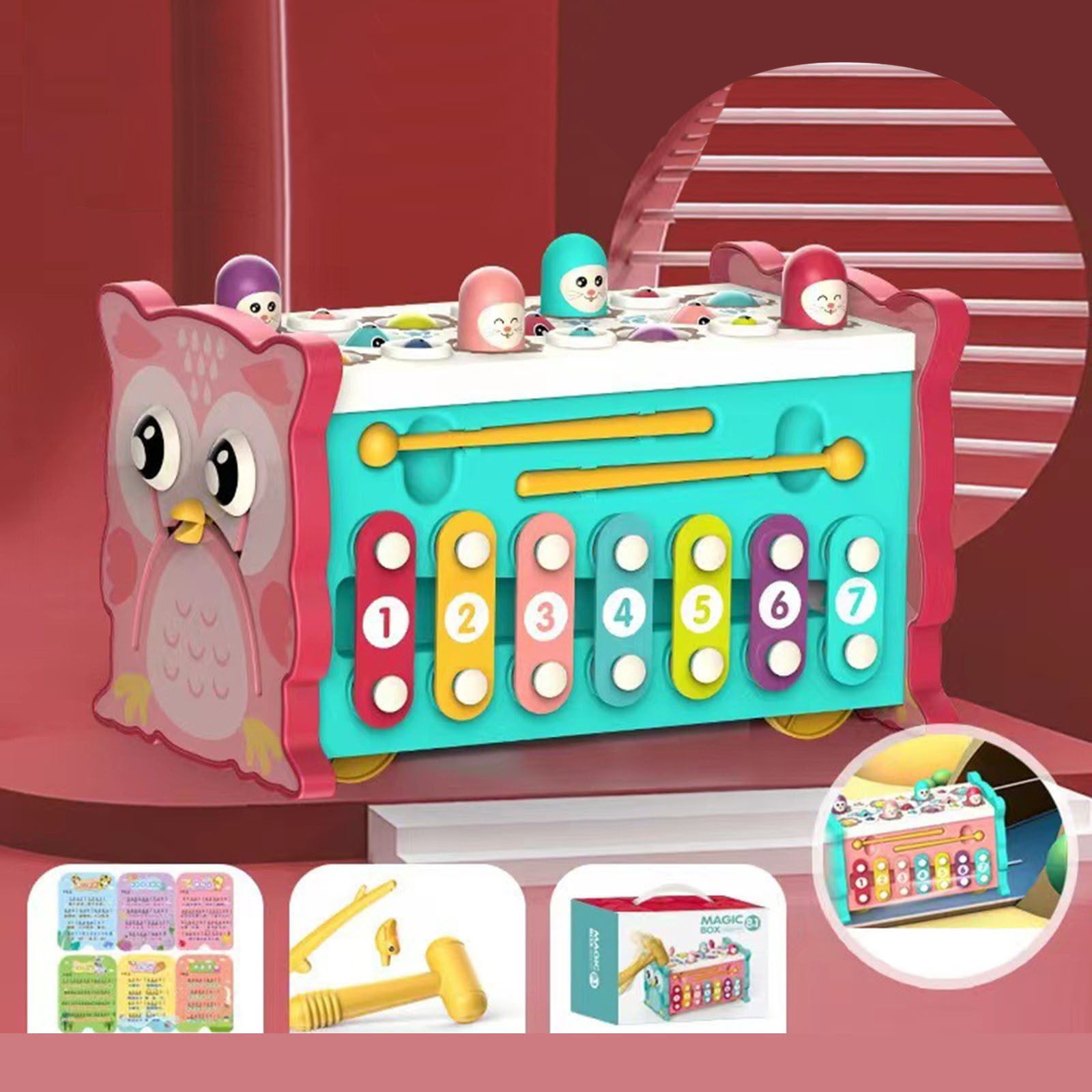 Building for Kids 46 Beehive Game Kids Wooden Animal for Toddlers Age