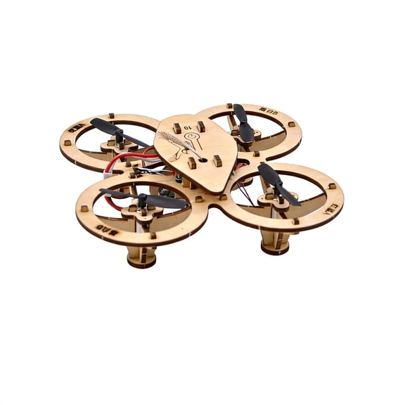 Building Kit, All Ages Drone, Wooden Frame, 8X8 In, Drone for Student, Toys Drone, Diy Kit, Engineering Kit, Electronics for Student, Toys Engine Building Kit for Student, 1 Pc,