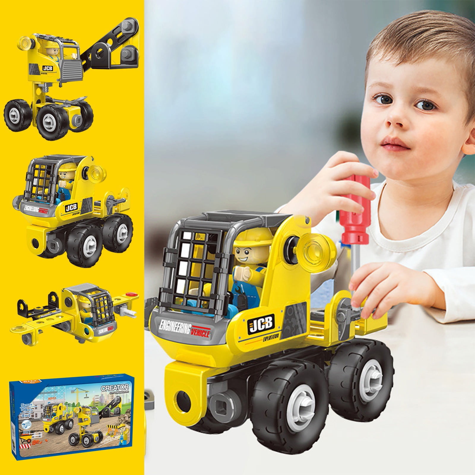 Building Kit Toys For Boys Robot Kits For Boys 612, 3 In1 Erector Set For Boys DIY Engineering