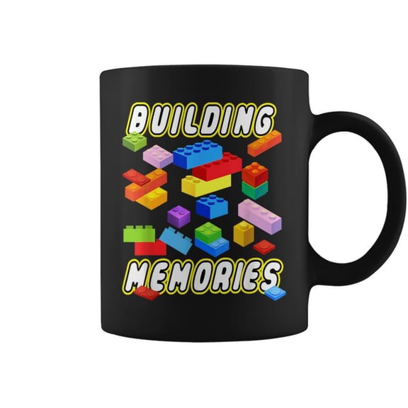 Building Memories Building Bricks Blocks Family Matching Coffee Mugs