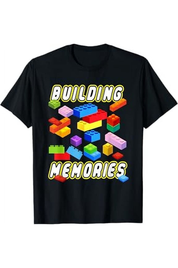 Building Memories Building Bricks Blocks Family Matching T-Shirt