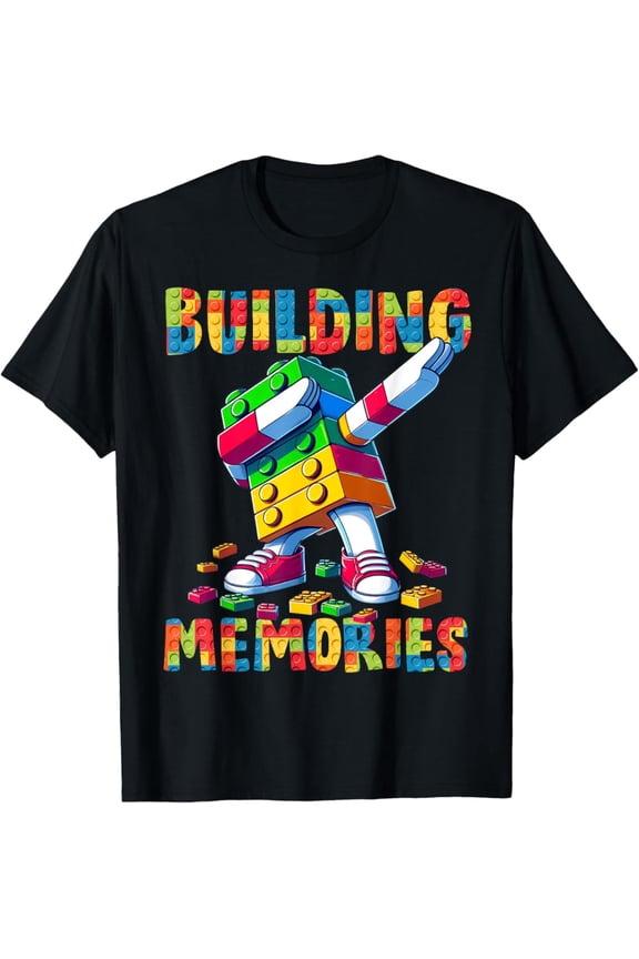 Building Memories Master Builder Building Bricks Blocks Dab T-Shirt