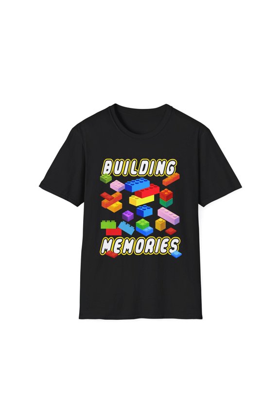 Building Memories Unisex T-Shirt | Fun Bricks Graphic Tee building Bricks | Family Matching