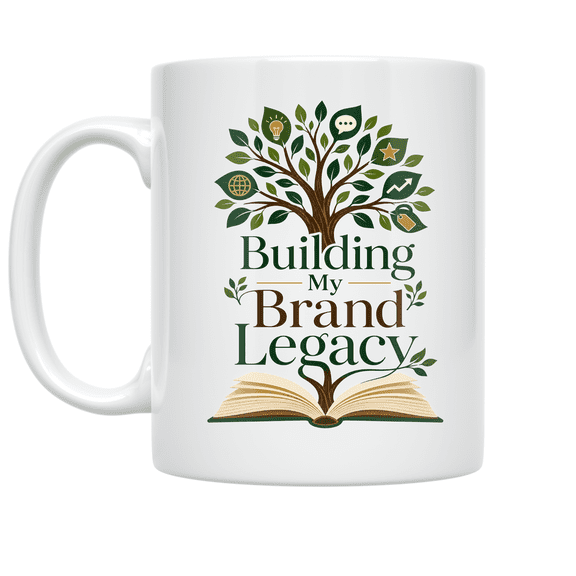 Building My Brand Legacy Tree Design - Entrepreneur - 11 oz Ceramic Coffee Mug