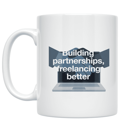 Building Partnerships Freelancing Better - Freelance Marketing Consultant - 11 oz Ceramic Coffee Mug