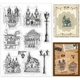 thumbnail image 1 of Building Pattern Transparent Stamp Street Light Transparent PVC Seal Stamp, 1 of 8