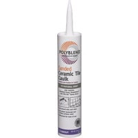 Custom Building Products Polyblend Ceramic Tile Caulk - Waterproof, Multi-Purpose - 10.5 oz Haystack