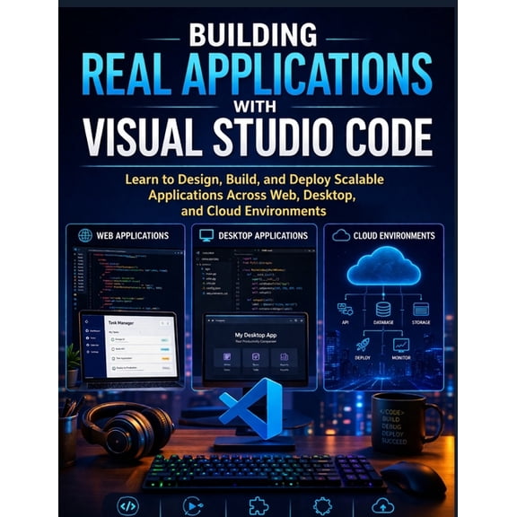 Building Real Applications with Visual Studio Code: Learn to Design, Build, and Deploy Scalable Applications Across Web,, (Paperback)