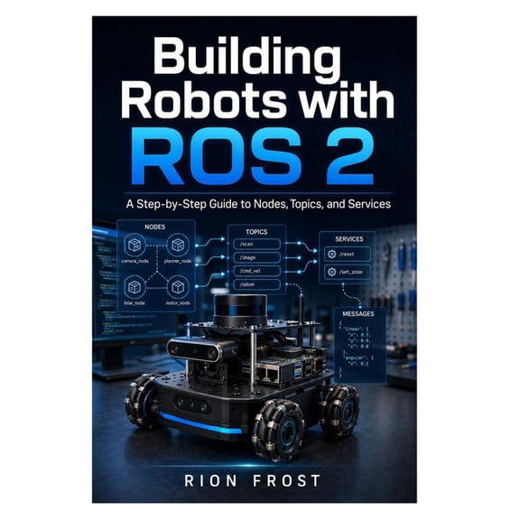 Building Robots with ROS 2: A Step-by-Step Guide to Nodes, Topics, and Services, (Paperback)