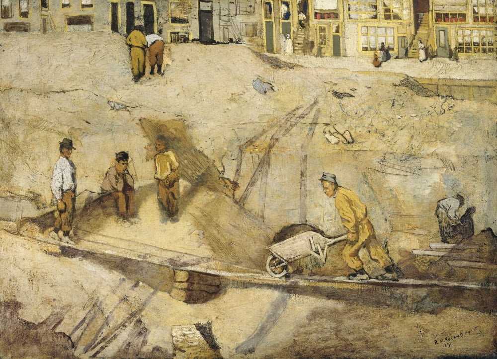 Building Site In Amsterdam Canvas Art - (36 x 24)