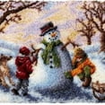 thumbnail image 1 of Building Snowman | Rug Making Latch Hooking Kit, 1 of 4