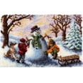 thumbnail image 1 of Building Snowman | Rug Making Latch Hooking Kit, 1 of 9