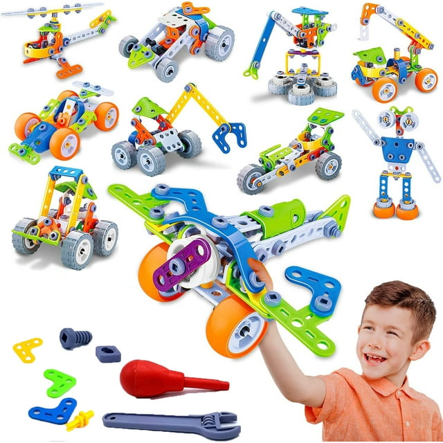 Building Toys for Boys (167 pcs) STEM Toys Kit Building Blocks Learning Set Educational Toy
