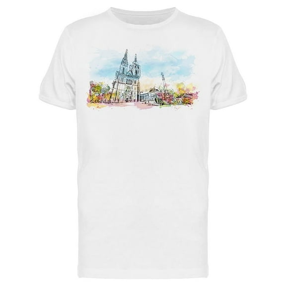 Building View Croatia T-Shirt Men -Image by Shutterstock, Male Medium