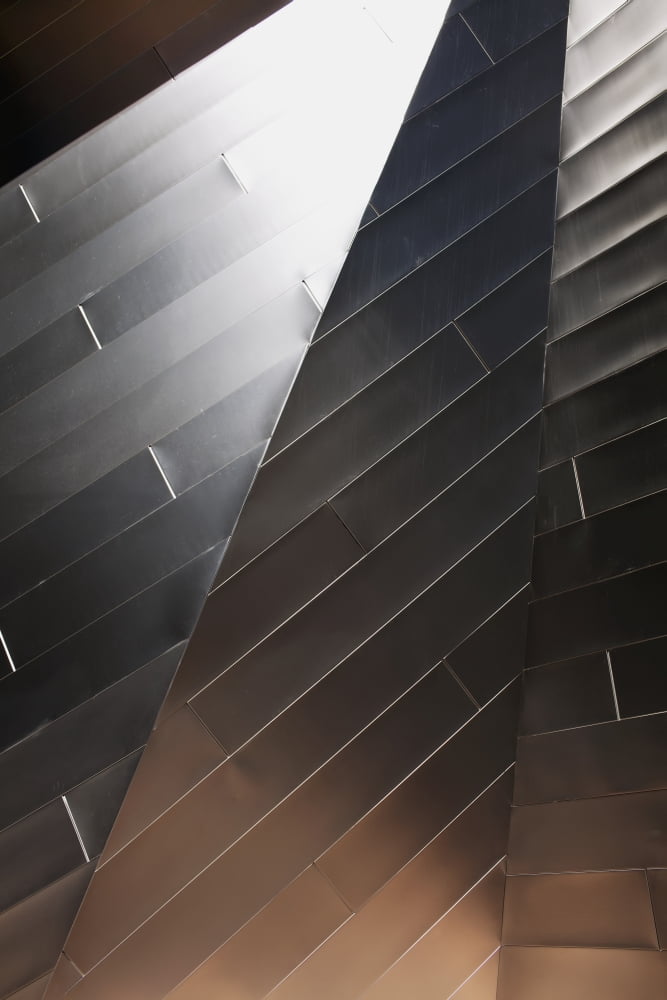 Building abstract showing different angles of reflected light Las Vegas Nevada United States of America Canvas Art - Ian Ludwig Design Pics (12 x 19)