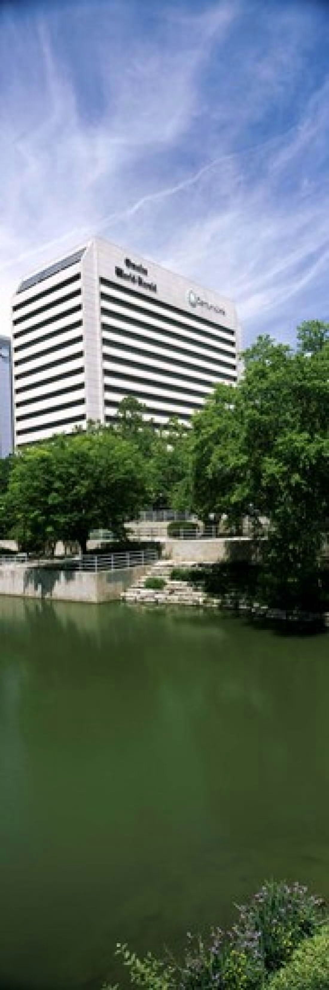 Building at the waterfront Qwest Building Omaha Nebraska USA Canvas Art - Panoramic Images (36 x 12)