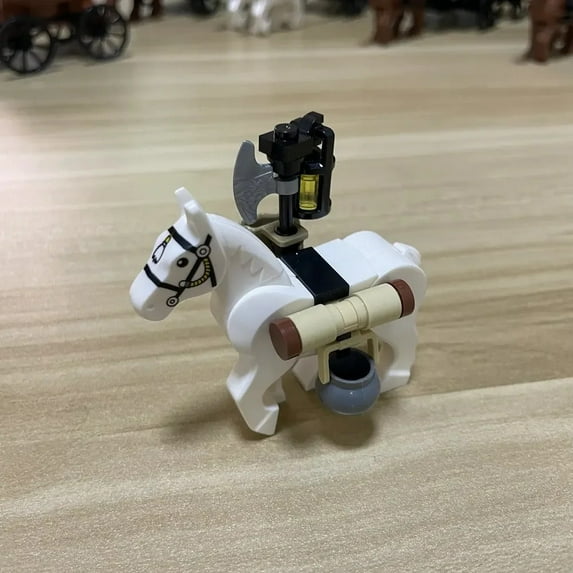 Building blocks MOC carriage Medieval chariot paddy wagon Military weapons accessories weapons assembly scene model