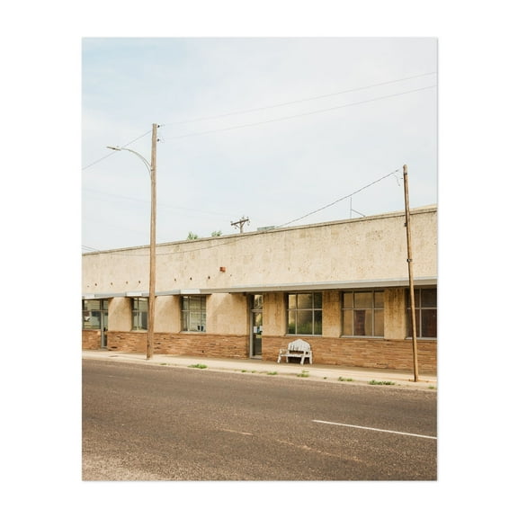 Building in McLean - McLean Texas Photography Unframed Wall Art Print 8 x 10 inches