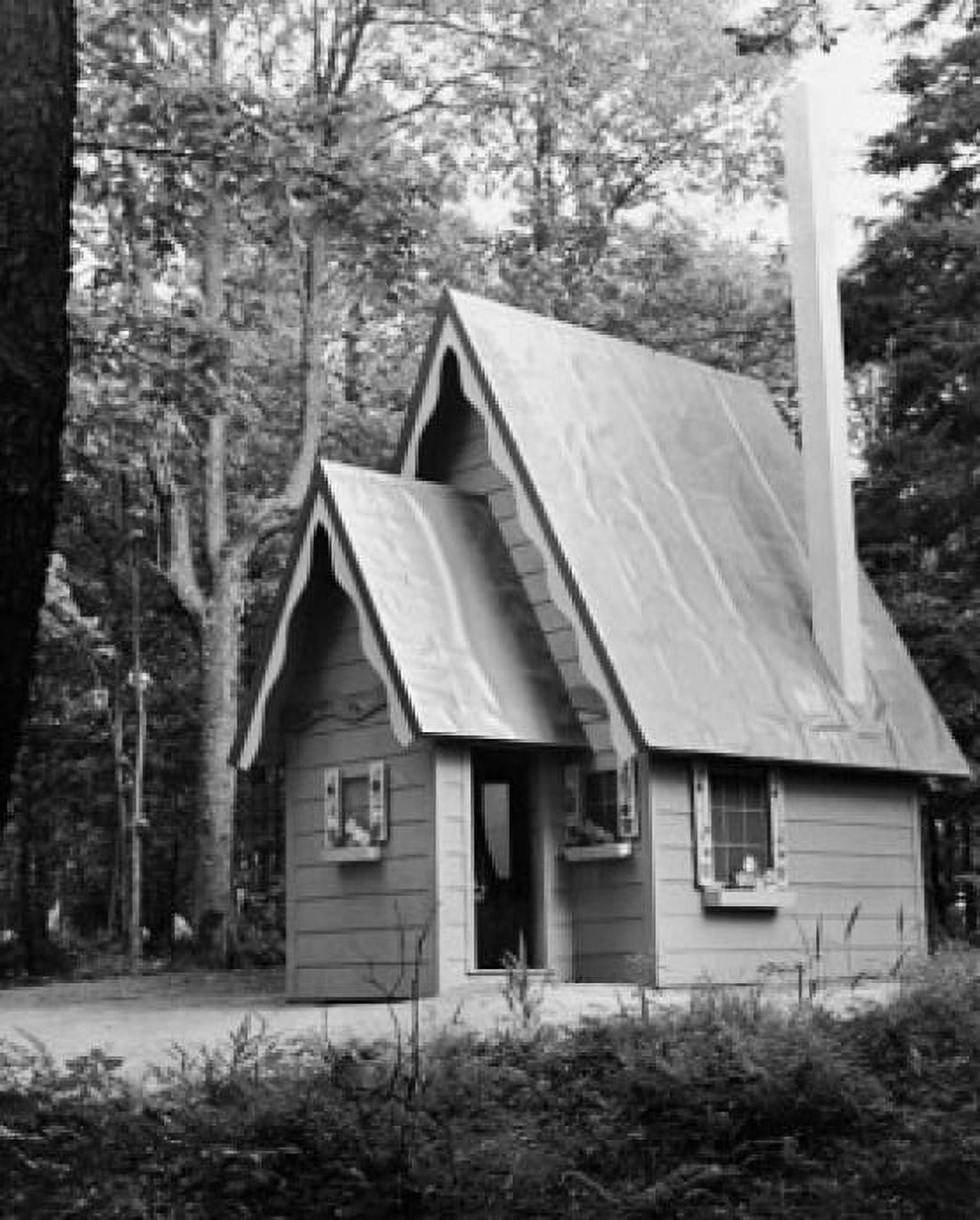 Building in a forest Little Red Riding Hood House Enchanted Forest Park Old Forge New York State USA Canvas Art - (18 x 24)