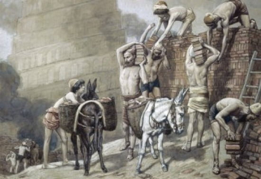 Building the Tower of Babel James J Tissot (1836-1902French) Jewish Museum New York Canvas Art - James Tissot (24 x 36)