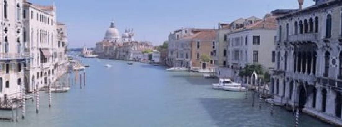 Buildings Along A Canal Santa Maria Della Salute Venice Italy Canvas Art - Panoramic Images (15 x 6)