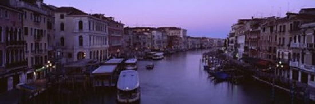 Buildings Along A Canal Venice Italy Canvas Art - Panoramic Images (18 x 6)