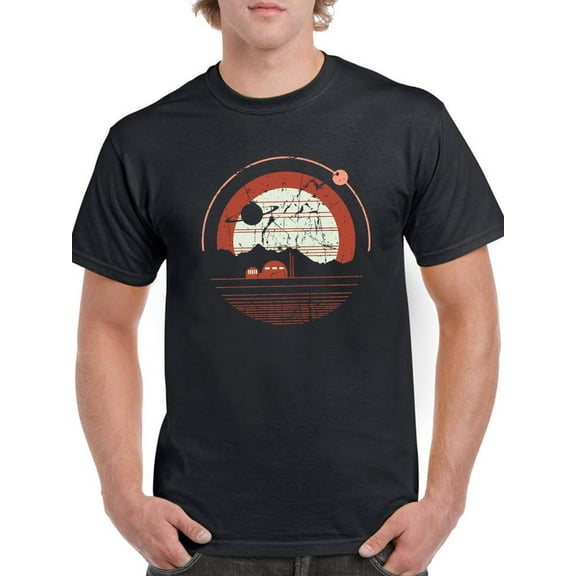 Buildings And Space T-Shirt Men -Smartprints Designs, Male 4X-Large