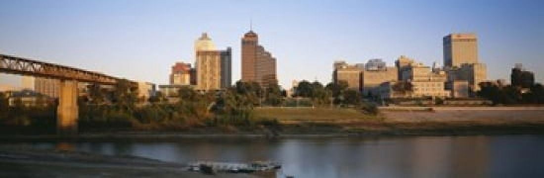 Buildings At The Waterfront Memphis Tennessee USA Canvas Art - Panoramic Images (18 x 6)