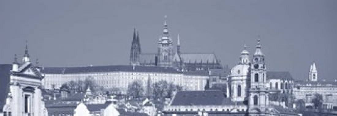 Buildings In A City Hradcany Castle St Nicholas Church Prague Czech Republic Canvas Art - Panoramic Images (18 x 7)