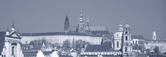 Buildings In A City Hradcany Castle St Nicholas Church Prague Czech Republic Canvas Art - Panoramic Images (36 x 13)