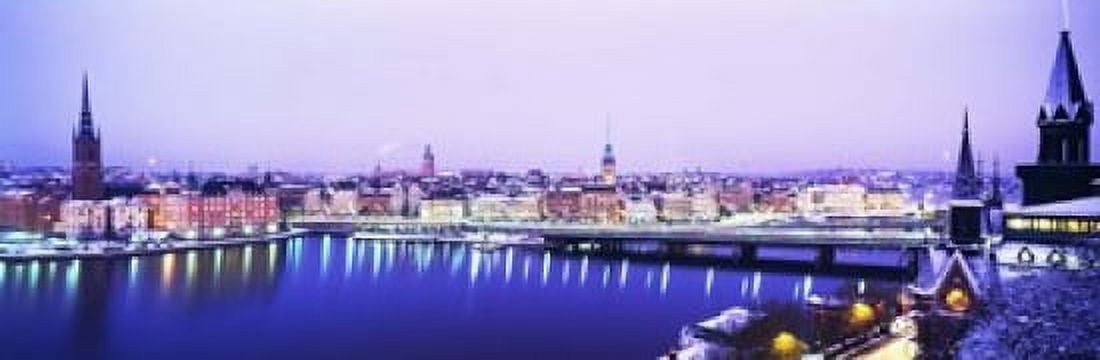 Buildings In A City Riddarholmen Riddarholmen And The Old Town Stockholm Sweden Canvas Art - Panoramic Images (18 x 6)