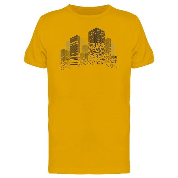 Buildings On Grey Color Tee Men's -Image by Shutterstock