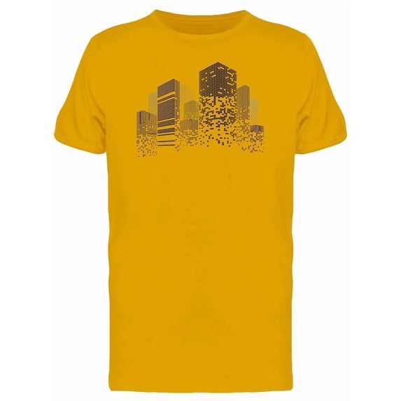 Buildings On Grey Color Tee Men's -Image by Shutterstock