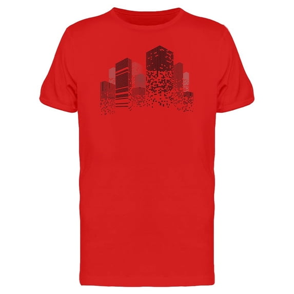 Buildings On Grey Color Tee Men's -Image by Shutterstock