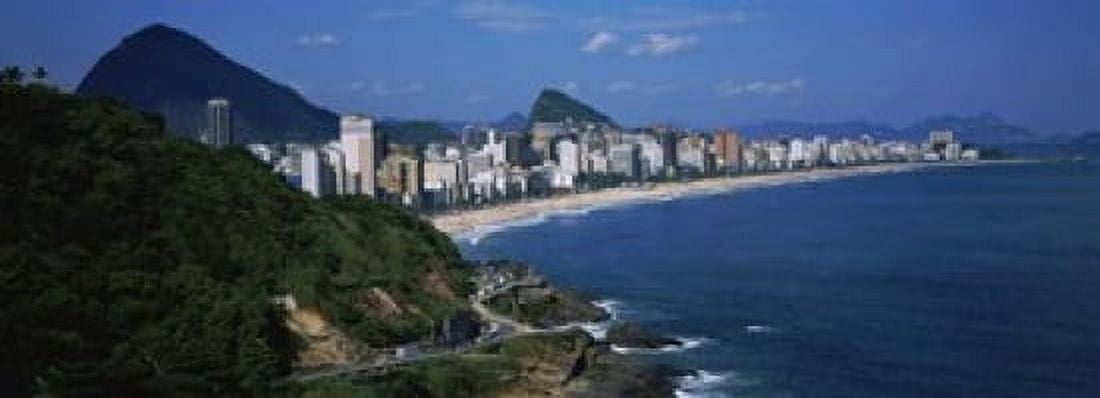 Buildings On The Waterfront Rio De Janeiro Brazil Canvas Art - Panoramic Images (18 x 7)
