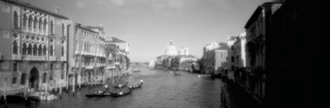 Buildings along a canal Grand Canal Venice Italy Canvas Art - Panoramic Images (18 x 6)