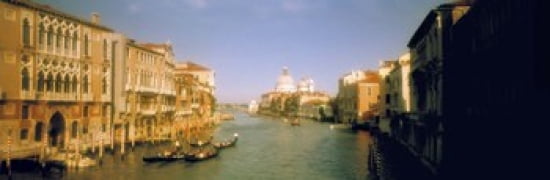 Buildings along a canal Grand Canal Venice Italy Canvas Art - Panoramic Images (36 x 12)